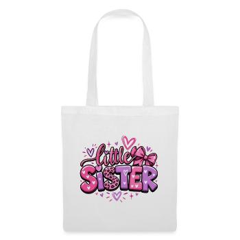 Little Sister - Kleine Schwester - Geschwister - Stoffbeutel - Weiß - Vorne