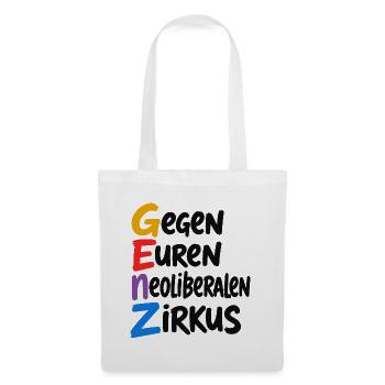 GenZ – Gegen Euren Neoliberalen Zirkus - Stoffbeutel - Weiß - Vorne