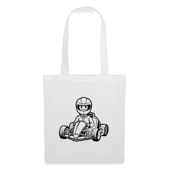 Go-Kart - Stoffbeutel - Weiß - Vorne