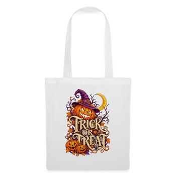 Halloween - Trick or Treat - Stoffbeutel - Weiß - Vorne