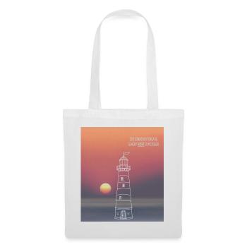 Der Sonnenuntergang gehört nicht zum Design - Stoffbeutel - Weiß - Vorne