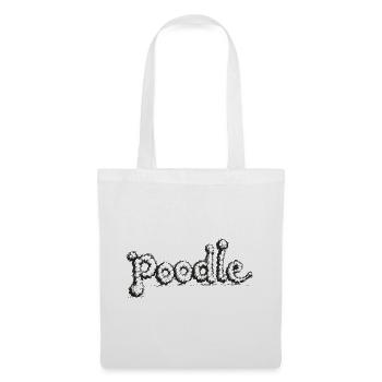 Poodle - Stoffbeutel - Weiß - Vorne