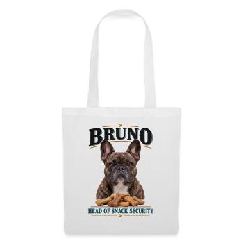  Bruno Head Of Snack Security Französische - Stoffbeutel - Weiß - Vorne