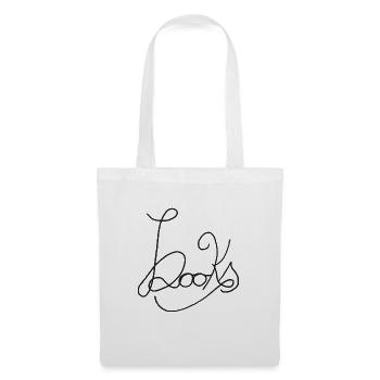 Books - kreatives handschriftliches Design - Stoffbeutel - Weiß - Vorne