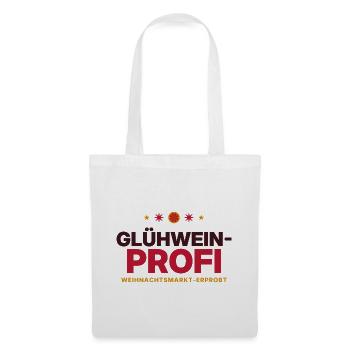 Glühwein-Profi Weihnachtsmarkt - Stoffbeutel - Weiß - Vorne