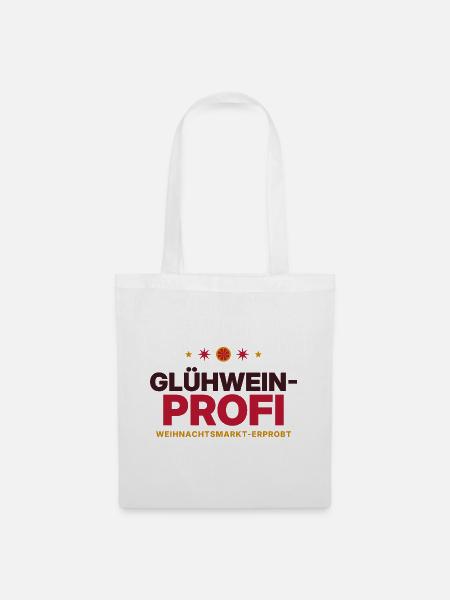 Glühwein-Profi Weihnachtsmarkt - Stoffbeutel - Weiß