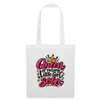 Queen Solo Pink Krone Design - Stoffbeutel - Weiß - Vorne