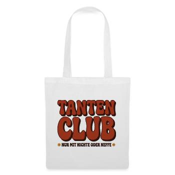 Tantenclub – Nur mit Nichte oder Neffe - Stoffbeutel - Weiß - Vorne
