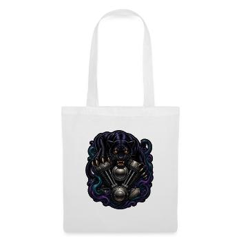 Schwarzer Panther V2 Motor Tattoo Biker T-Shirt - Stoffbeutel - Weiß - Vorne