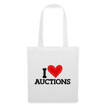 I Love Auctions - Stoffbeutel - Weiß - Vorne