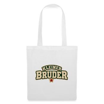 Kleiner Bruder Geschwistershirt - Stoffbeutel - Weiß - Vorne