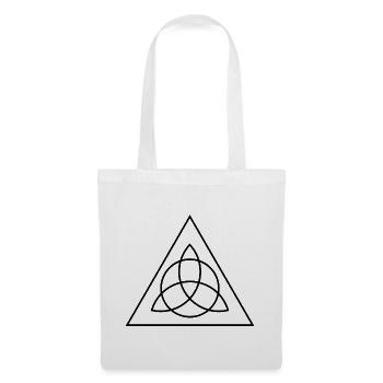 Symbol des heiligen Geometrie-Dreiecks - Stoffbeutel - Weiß - Vorne