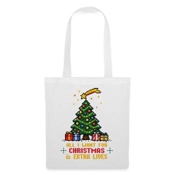 All I want for Christmas - Gamer - Stoffbeutel - Weiß - Vorne