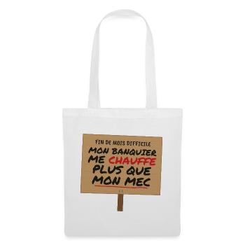Monatsende mein Banker-Humor - Stoffbeutel - Weiß - Vorne
