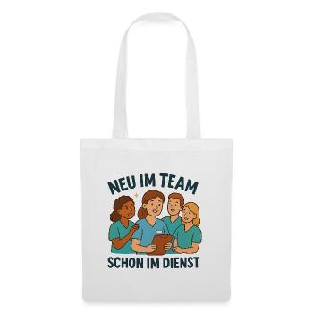 Neue Pflegefachkraft Geschenk zum Teamstart - Stoffbeutel - Weiß - Vorne