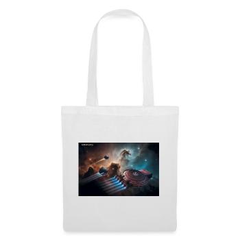 BASIS – Raumschiff der PERRY RHODAN-Serie  - Stoffbeutel - Weiß - Vorne