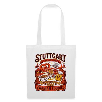 Baden Stuttgart Swabian Foodies Festive Holiday - Stoffbeutel - Weiß - Vorne