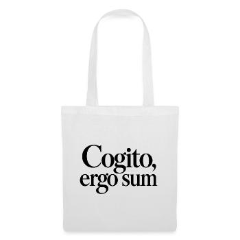 Cogito, ergo sum - Stoffbeutel - Weiß - Vorne