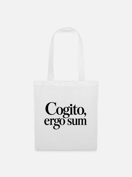 Cogito, ergo sum - Stoffbeutel - Weiß