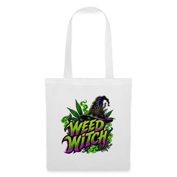 Hexenwerk & Hanfgrün: Weed Witch - Stoffbeutel - Weiß - Vorne