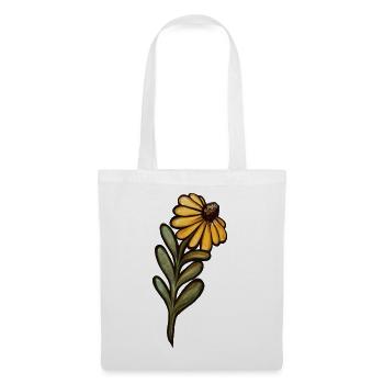 Sonnenbeschienenes gelbes Gänseblümchen-Aquarell - Stoffbeutel - Weiß - Vorne