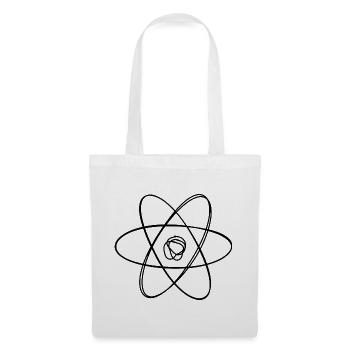 Atom handgezeichnet - Stoffbeutel - Weiß - Vorne