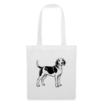 Beagle - Stoffbeutel - Weiß - Vorne