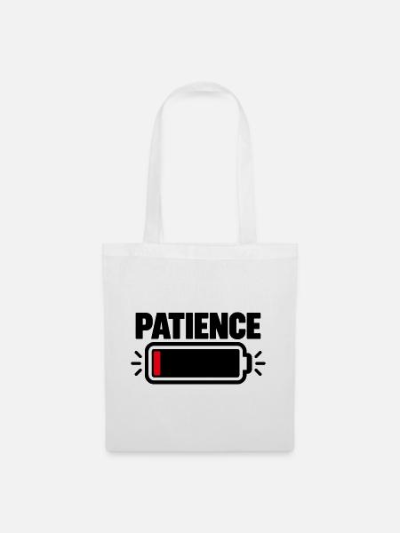 PATIENCE Akku Fast Leer - Stoffbeutel - Weiß