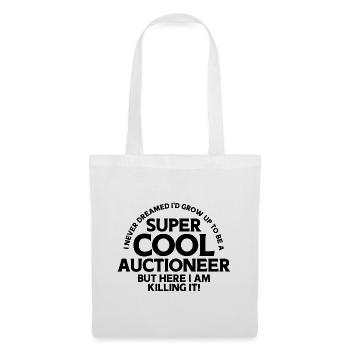 Auktion Auktionator - Stoffbeutel - Weiß - Vorne