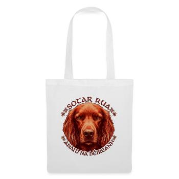 Celtischer Irish Setter Kreis - Stoffbeutel - Weiß - Vorne