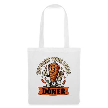 Support your local Döner - Stoffbeutel - Weiß - Vorne