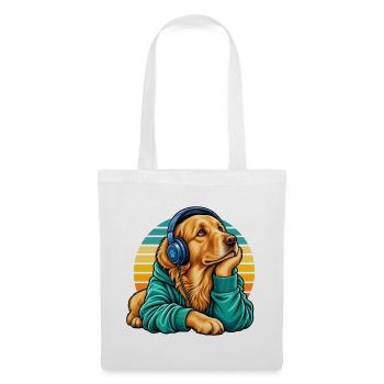 Golden Retriever Hundemama süße Haustierliebhaberin - Stoffbeutel - Weiß - Vorne