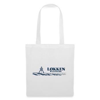 Løkken – Seezeichen und Nordseeküste - Stoffbeutel - Weiß - Vorne