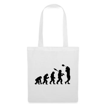Badmintonspieler Evolution - Stoffbeutel - Weiß - Vorne