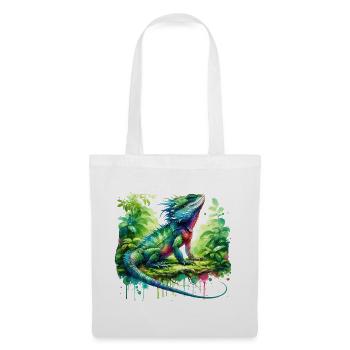 Chinesische Wasseragame Geschenk - Stoffbeutel - Weiß - Vorne