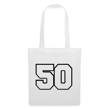 50- - Stoffbeutel - Weiß - Vorne