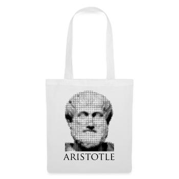 Aristoteles-Porträt - Stoffbeutel - Weiß - Vorne