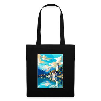 St Wolfgang Austria Vintage Travel Poster Souvenir - Tote Bag - black - Front