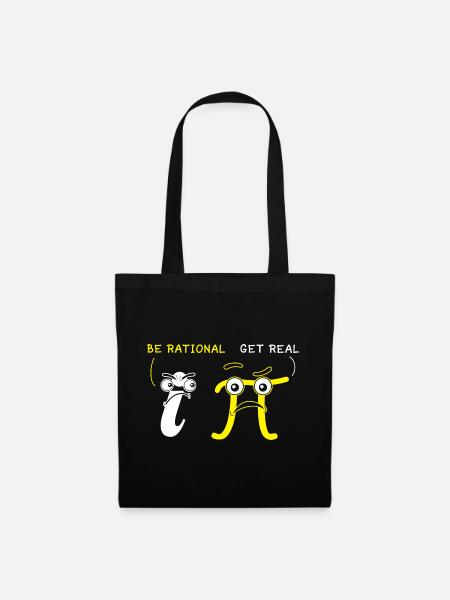 Mathematik Rational Get Real Mathe - Stoffbeutel - Schwarz