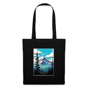 Shasta Trinity National Forest Reiseposter - Stoffbeutel - Schwarz - Vorne