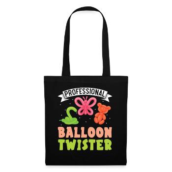 Professioneller Ballonverdreher Ballonmodellierung - Stoffbeutel - Schwarz - Vorne