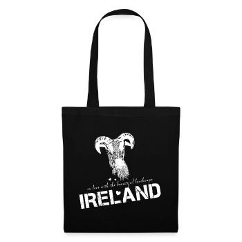 Irland Ireland sheep - Stoffbeutel - Schwarz - Vorne