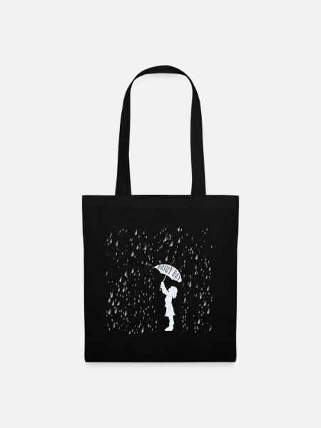 rainy day - Stoffbeutel - Schwarz