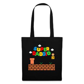 Super Daddio Vatertagsgeschenk Vater Geschenkidee - Stoffbeutel - Schwarz - Vorne