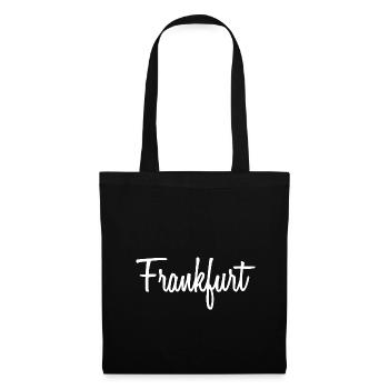 Frankfurt - Stoffbeutel - Schwarz - Vorne