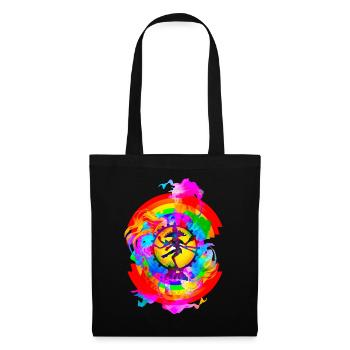 Regenbogen Shiva Tantra - Stoffbeutel - Schwarz - Vorne
