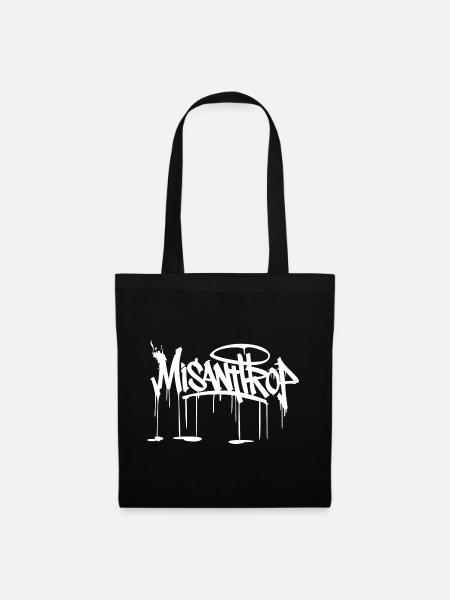 Style Misanthrop white - Stoffbeutel - Schwarz