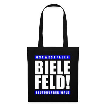 Bielefeld Ostwestfalen Teutoburger Wald - Stoffbeutel - Schwarz - Vorne