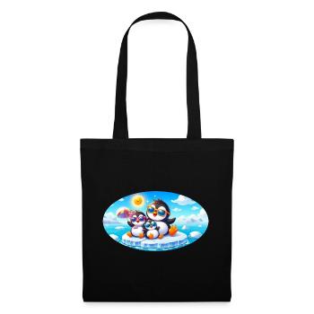 Funny Penguins - Tote Bag - black - Front