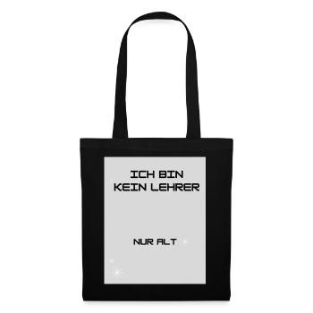 Lehrer - Stoffbeutel - Schwarz - Vorne
